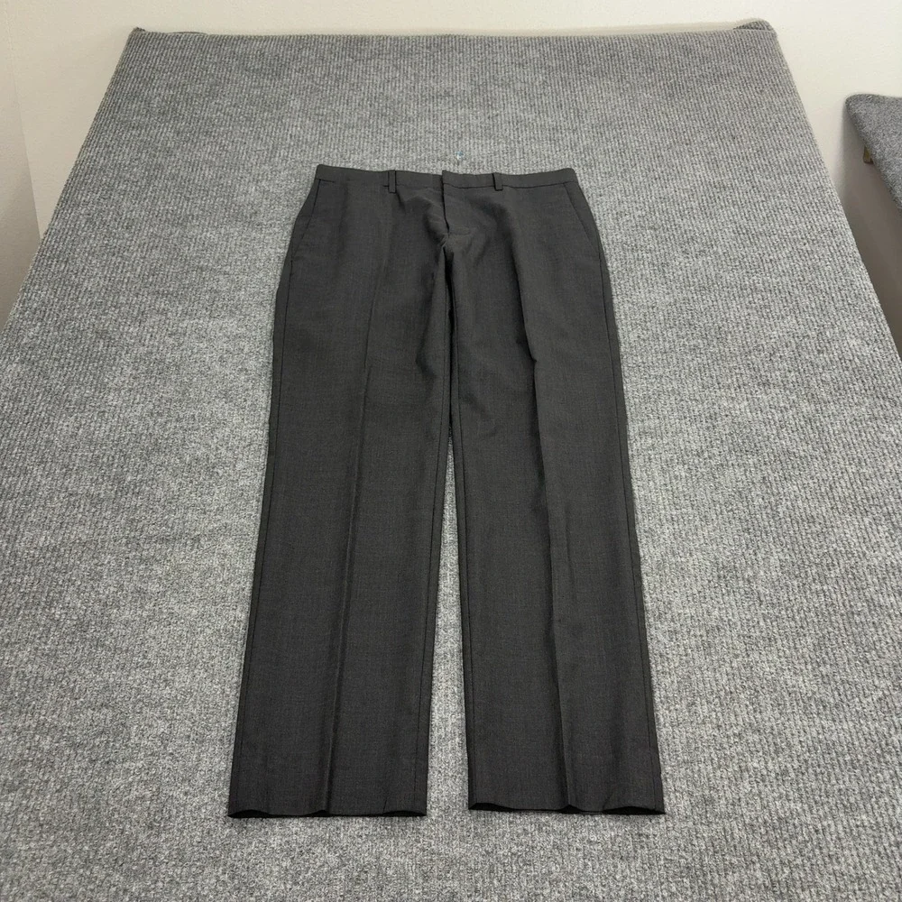 Banana Republic Dress Pants Mens 31x30 Grey Wool Tailored Slim Fit Professional
